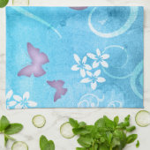 Kleurrijke Waterverf vlinder schilderen Theedoek (Gevouwen)