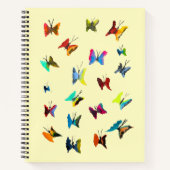 Kleurrijke waterverf vlinders notitieboek (Voorkant)