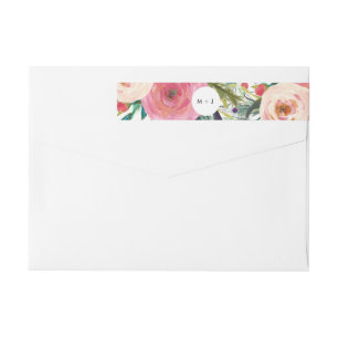 Kleurrijke Waterverf Vloertuinhuwelijk