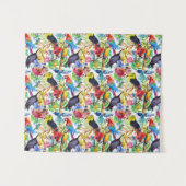 Kleurrijke Waterverf Wandkleed (Voorkant (horizontaal))