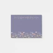 Kleurrijke Waterverf Wilde bloem Post-it® Notes (Voorkant)