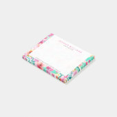 Kleurrijke Waterverven Bloemen Collage Post-it® Notes (Schuin)