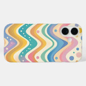 Kleurrijke Wavy Chevron Zigzag Case-Mate iPhone Case (Achterkant (horizontaal))