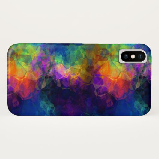 Kleurrijke weefselpapiercollage Case-Mate iPhone case (Achterkant (horizontaal))