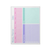 Kleurrijke Weekly Planner Notitieblok (Gedraaid)