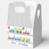 Kleurrijke weg en vervoer verjaardag gunstbox bedankdoosjes (Open)
