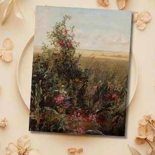  kleurrijke weide met wilde bloemen ontwerp feestdagenkaart