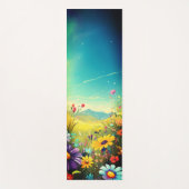 Kleurrijke weide yogamat (Voorkant)