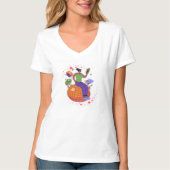 Kleurrijke wereld - Planet Earth Design T-shirt (Voorkant)