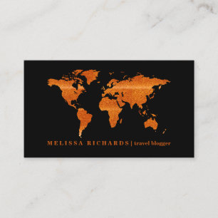 Kleurrijke Wereldkaart Reisblog Visitekaartje