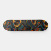 Kleurrijke werveling abstract skateboard (Horizontaal)