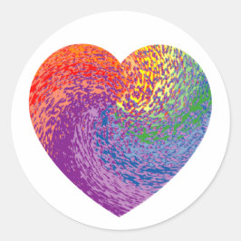 Kleurrijke wervelkolom Harde ronde kleine 1/2-inch Ronde Sticker