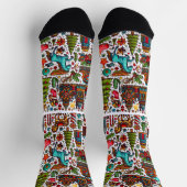 Kleurrijke Western Patroon Kerst Sokken (Top)