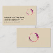 Kleurrijke wijnvlek visitekaartje (Voorkant / Achterkant)