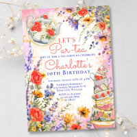 Kleurrijke Wildbloemen Bloemen Bloemen Par Tea Par