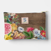 Kleurrijke Wildbloemen bloemenboeket kunst patroon Etui (Achterkant)