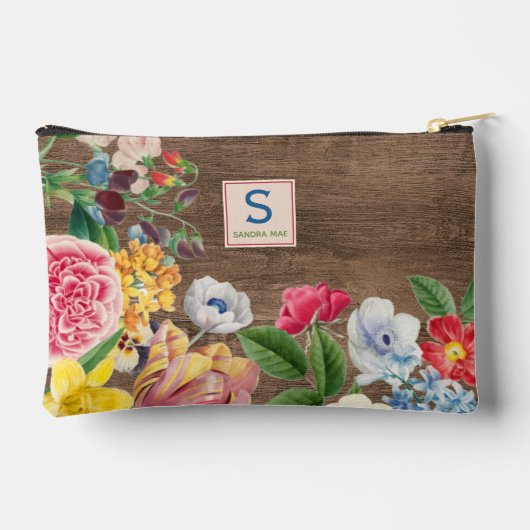 Kleurrijke Wildbloemen bloemenboeket kunst patroon Etui (Achterkant)