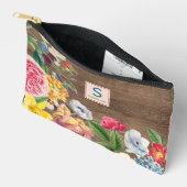 Kleurrijke Wildbloemen bloemenboeket kunst patroon Etui (Open)