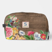 Kleurrijke Wildbloemen bloemenboeket kunst patroon Toilettasje (Voorkant)