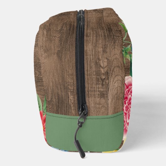 Kleurrijke Wildbloemen bloemenboeket kunst patroon Toilettasje (Rechts)