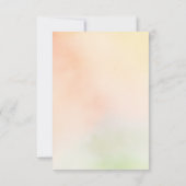 Kleurrijke Wildbloemen Bruiloft RSVP Kaarten (Achterkant)