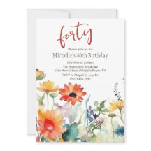 Kleurrijke Wildbloemen Levendige bloemen 40e verja