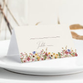Kleurrijke wilde bloem | Beige Meadow Folded