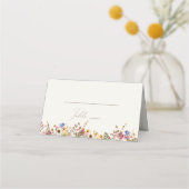 Kleurrijke wilde bloem | Beige Meadow Folded (Voorkant)