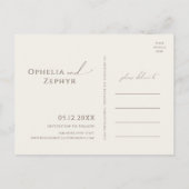 Kleurrijke wilde bloem | Beige tuin behalve datum Uitnodiging Briefkaart (Achterkant)