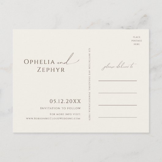 Kleurrijke wilde bloem | Beige tuin behalve datum Uitnodiging Briefkaart (Achterkant)