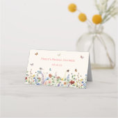 Kleurrijke Wilde Bloem Beige Weide (Achterkant)