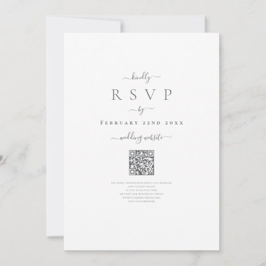 Kleurrijke Wilde Bloem Boho Chic QR Code Trouwen Kaart (Achterkant)