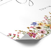 Kleurrijke wilde bloem | Kaarten en cadeaubonnen Poster (Hoek)