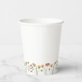 Kleurrijke Wilde Bloem Papieren Bekers (Rechts)