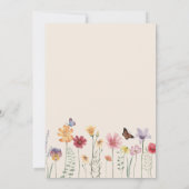 Kleurrijke Wilde Bloemen Botanische Plot Twist Tro Save The Date (Achterkant)
