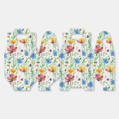 Kleurrijke wilde bloemen en groen gras bedankdoosjes (Ongevouwen)