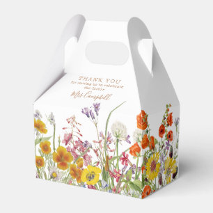 Kleurrijke Wilde Bloemen Land Toekomst Mevrouw Blo Bedankdoosjes