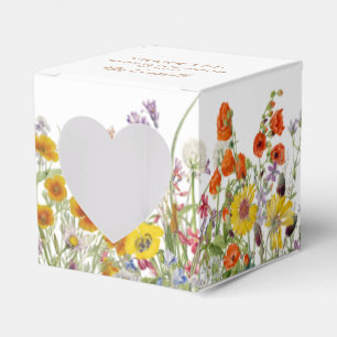 Kleurrijke Wilde Bloemen Land Toekomst Mevrouw Blo Bedankdoosjes