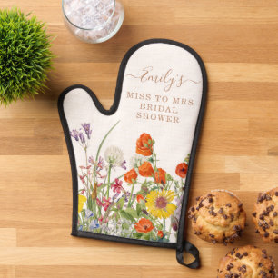 Kleurrijke Wilde Bloemen Miss To Mrs Bruidsfeest Ovenwant
