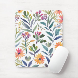 Kleurrijke Wilde Bloemen   Mooie Bloemenschilderin Muismat