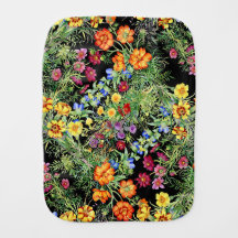 Kleurrijke wilde bloemen Roze Geel Blauw personali
