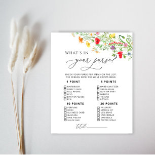 Kleurrijke wilde bloemen wat er in je tas spel