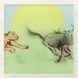 Kleurrijke wilde dieren, fijn Onderzetter