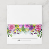 Kleurrijke Wildflower Beige bruiloft (Buitenkant ongevouwen)