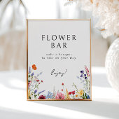 Kleurrijke Wildflower Bloemenbar Downloadbaar Poster