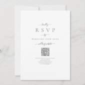 Kleurrijke Wildflower Boho Chique QR Code Bruiloft Kaart (Achterkant)