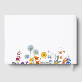 Kleurrijke Wildflower bruiloft Gastenboek (Achterkant)