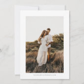 Kleurrijke  Wildflower bruiloft Save The Date (Achterkant)