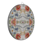 Kleurrijke Wildflower Dartboard Dartbord (Voorkant Links)