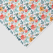 Kleurrijke Wildflower gemengd bloemmotief Tissuepapier (Detail)